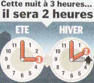 changemnet d'horaire