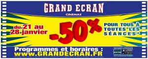 promo grand ecran 50%