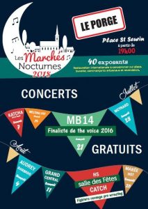 marches nocturnes concerts le porge